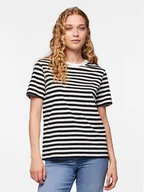Koszulki i topy damskie - Pieces T-Shirt Ria 17146339 Czarny Regular Fit - miniaturka - grafika 1