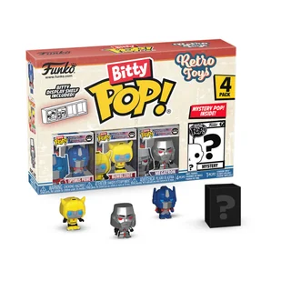 Bitty Funko POP!, figurka kolekcjonerska: Retro Toys- Transformers 4PK - Figurki dla dzieci - miniaturka - grafika 1