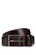 Paski - BOSS Męski pasek Carmello ze skóry garbowanej roślinnie z metalowymi detalami, brązowy (DARK BROWN 202), 115 - miniaturka - grafika 1