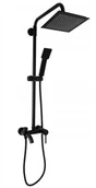 Zestawy prysznicowe - Zestaw Natryskowy Prysznicowy Slim Czarny Roy - miniaturka - grafika 1