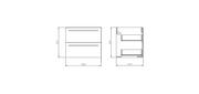 Szafki łazienkowe - Cersanit GRACJA Zestaw szafka + umywalka 60 biały S801-068-DSM S801-068-DSM - miniaturka - grafika 1