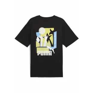 Męska koszulka sportowa Graphics Summer PUMA Black - Koszulki sportowe męskie - miniaturka - grafika 1