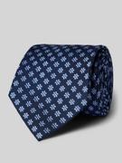 Krawaty i muchy męskie - Krawat jedwabny ze wzorem na całej powierzchni (8 cm) - miniaturka - grafika 1