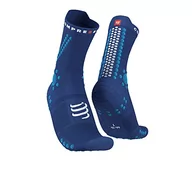 Skarpetki damskie - COMPRESSPORT Skarpety Unisex dla dorosłych, Sodalite/Fluo Blue, 35-38 EU - miniaturka - grafika 1