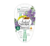 Maszynki do golenia i wkłady - BIC SOLEIL ESCAPE JEDNORAZOWE MASZYNKI DO GOLENIA DLA KOBIET 3 SZTUKI - miniaturka - grafika 1
