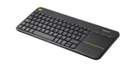 Klawiatury - Logitech K400 Plus Tv klawiatura RF Wireless AZERTY Belgijski Czarny 920-007131 920-007131 - miniaturka - grafika 1