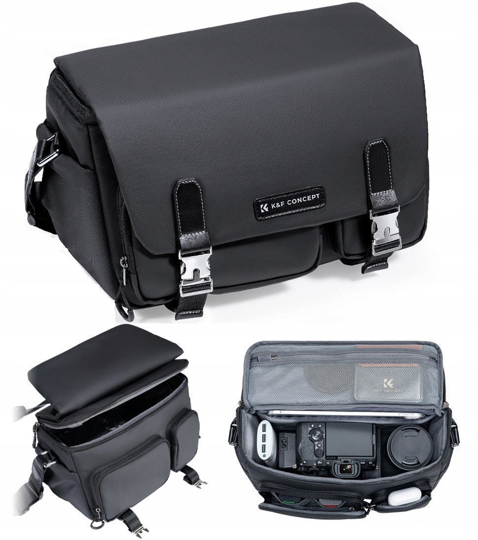 Torba Fotograficzna Kabura 10l Foto Sling Aparat Dslr Dron Kamera Gimbal Kf / Kf13.142 / Czarny