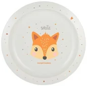 Miseczki i talerzyki dla dzieci - Canpol Talerz plastikowy 4/411ora - miniaturka - grafika 1