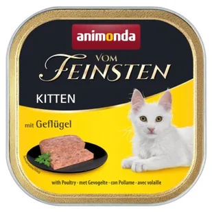 animonda Vom Feinsten Kitten 32 × 100 g Drób - Mokra karma dla kotów - miniaturka - grafika 1