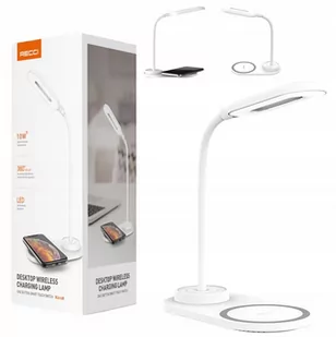 LAMPKA LED 360 Z ŁADOWARKA INDUKCYJNA 10W QI NA BIURKO SZAFKĘ RECCI - Ładowarki do telefonów LAMPKA LED 360 Z ŁADOWARKA INDUKCYJNA 10W QI NA BIURKO SZAFKĘ RECCI - Ładowarki do telefonów - miniaturka - grafika 1
