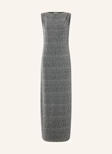 Selected Femme Sukienka Z Błyszczącą Przędzą silber - Sukienki - miniaturka - grafika 1