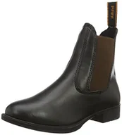 Botki damskie - Pfiff 100374 Jodhpur botki jeździeckie, botki o wyglądzie skóry, czarne (czarny/brązowy), 28 - miniaturka - grafika 1
