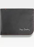 Portfele - Pierre Cardin, Portfel skórzany męski, Tilak35 8804, czarny/czerwony, ochrona RFID - miniaturka - grafika 1