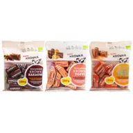 Cukierki - Super Krówka Zestaw Krówki bezmleczne: kakaowe, karmel z solą, toffi 3 x 100 g Bio - miniaturka - grafika 1