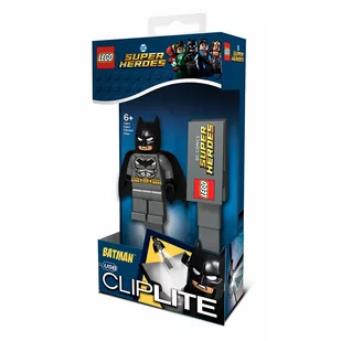 Lego DC Super Heroes Lampka z Klipsem Do Książki - Grey Batman LGL-CL20 - Wyposażenie pokoiku dziecięcego - miniaturka - grafika 1