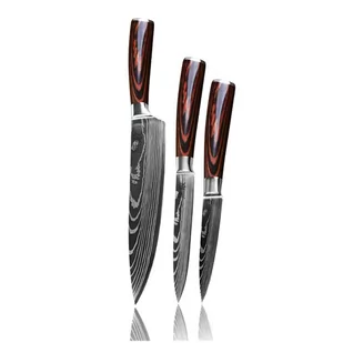 Noże Japońskie Zestaw (3Szt.) - Noże kuchenne - miniaturka - grafika 1