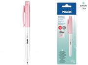 Ołówki - MILAN Ołówek automatyczny Milan PL1 ANTIBACTERIAL HB 0,7 mm różowy na blistrze - miniaturka - grafika 1
