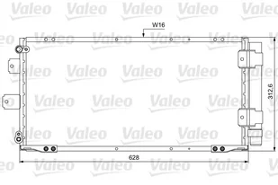 Skraplacz, klimatyzacja Valeo 814037 - Akcesoria do klimatyzacji i ogrzewania - miniaturka - grafika 1