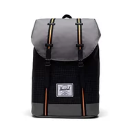 Plecaki - HERSCHEL 10066-05722 Retreat Backpack Unisex Black Grid/Gargoyle/Sun Orange, Black Grid/Gargoyle/Sun Orange, Einheitsgröße, Plecak - miniaturka - grafika 1