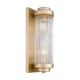 Zuma Line Sergio kinkiet 2x60W złoty mat/szkło przezroczyste W0528-02N-V6AC - Lampy ścienne - miniaturka - grafika 1