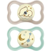 Smoczki uspokajające - MAM Air Night 6+ months smoczek Unisex 2 szt. - miniaturka - grafika 1