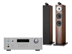 Rotel RA-1592 MkII (srebrny) + 703 S3 (mokka) - Zestawy stereo - miniaturka - grafika 1