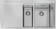Zlewozmywaki - Foster Zlewozmywak 1251051 Master Foster Zlewozmywak 100cm. stal szczotkowana 1 i 1/2 komory, prawy - miniaturka - grafika 1