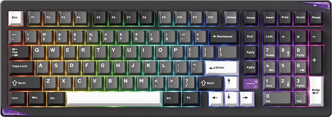 Akko Keyboard WRL GEM 02 VIA/black/sil.