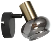 Lampy ścienne - Lauree - kinkiet 1 płomienny czarny mat/złoty. 841401-32 - miniaturka - grafika 1