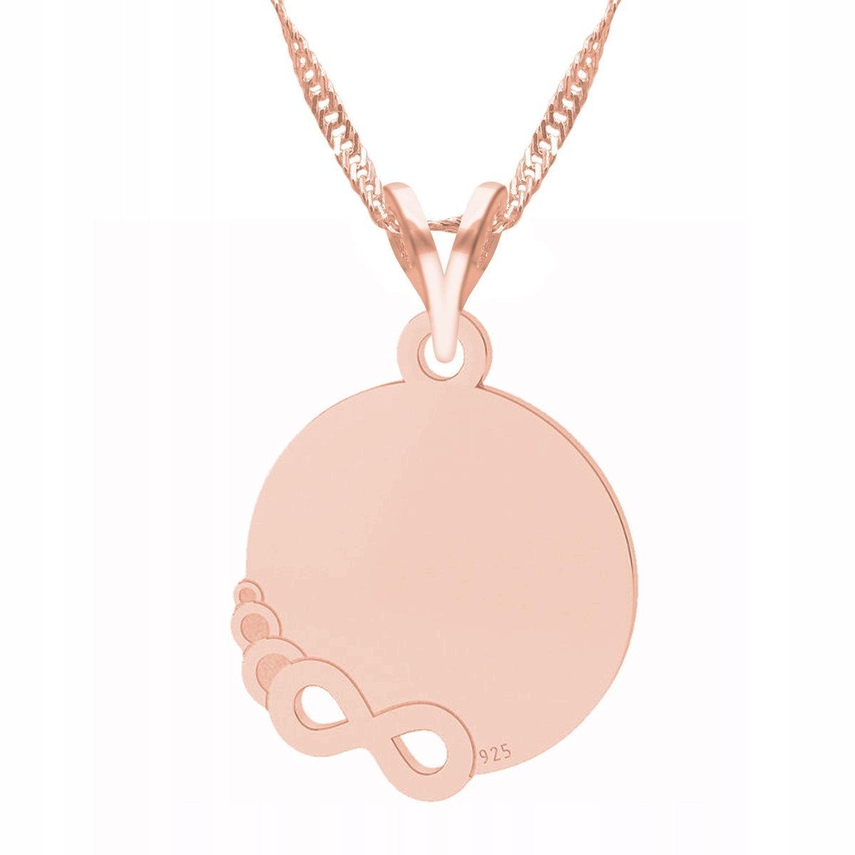 Naszyjnik Pozłacany Forever Infinity ze Znakiem Nieskończoności SREBRO 925