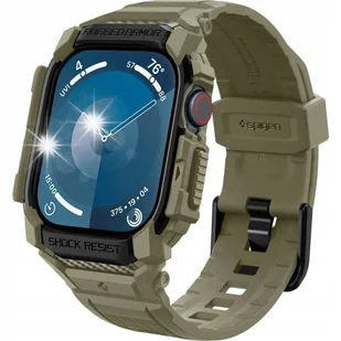 SPIGEN ETUI CASE NA PASKU DO APPLE WATCH 10 46MM - ODPORNY ZESTAW - KHAKI - Akcesoria do smartwatchy - miniaturka - grafika 1