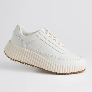 Sneakersy damskie skóra GOODIN GD-HY08 ryflowana platforma lekkie krem 38 - Półbuty damskie Sneakersy damskie skóra GOODIN GD-HY08 ryflowana platforma lekkie krem 38 - Półbuty damskie - miniaturka - grafika 1