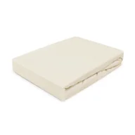 Prześcieradła - Darymex Prześcieradło z Jersey ecru 130/140x200 cm 5907761022805 - miniaturka - grafika 1