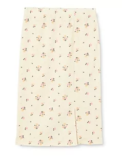 NAME IT Dziewczęca spódnica midi z motywem spódnicy Nlffaura, Turtledove/Aop: kolorowe kwiaty, 152 cm - Spódnice - miniaturka - grafika 1