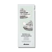 Szampony do włosów - Davines Detoxifying Scrub - szampon do zwiotczałej skóry głowy 12 ml - miniaturka - grafika 1