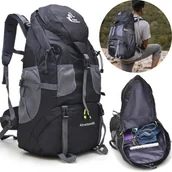 Plecaki - PLECAK GÓRSKI FREE KNIGHT CZARNY WODOODPORNY 50L - miniaturka - grafika 1