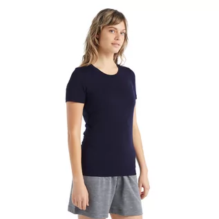 Bielizna sportowa damska - Damska koszulka Icebreaker Tech Lite II SS Tee midnight navy - M - grafika 1