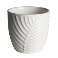 Donice - Osłonka ceramiczna JUNE 13,5 x 13,5 x 13 cm kremowa - miniaturka - grafika 1