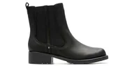 Botki damskie - Botki Clarks Orinoco Club czarne E skórzane 41,5 - miniaturka - grafika 1