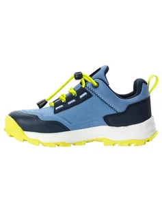 Jack Wolfskin Unisex dziecięce buty Cyrox Texapore Low K, niebieski (Elemental Blue), 27 EU - Buty dla chłopców - miniaturka - grafika 1