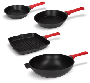 Zestaw patelni 4 el. Obsidian Zwieger - Patelnie - miniaturka - grafika 1