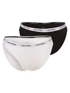 Majtki damskie - Calvin Klein - Figi damskie pakowane po 3 szt., czarny|biały - miniaturka - grafika 1