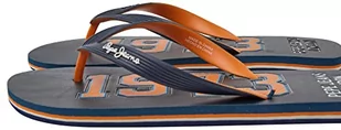 Pepe Jeans Męskie klapki japonki Hawi 1973, granatowy, 45 EU - Klapki i japonki męskie - miniaturka - grafika 1