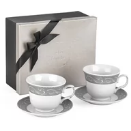 Filiżanki - Komplet filiżanek Tadar Bella Feguro Grigio 250 ml - miniaturka - grafika 1