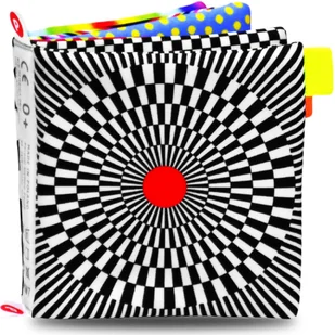 Książeczka kontrastowa dla niemowląt 0+ Rozwój wzroku Bezpieczna Miękka Polska produkcja - Zabawki sensoryczne Książeczka kontrastowa dla niemowląt 0+ Rozwój wzroku Bezpieczna Miękka Polska produkcja - Zabawki sensoryczne - miniaturka - grafika 1