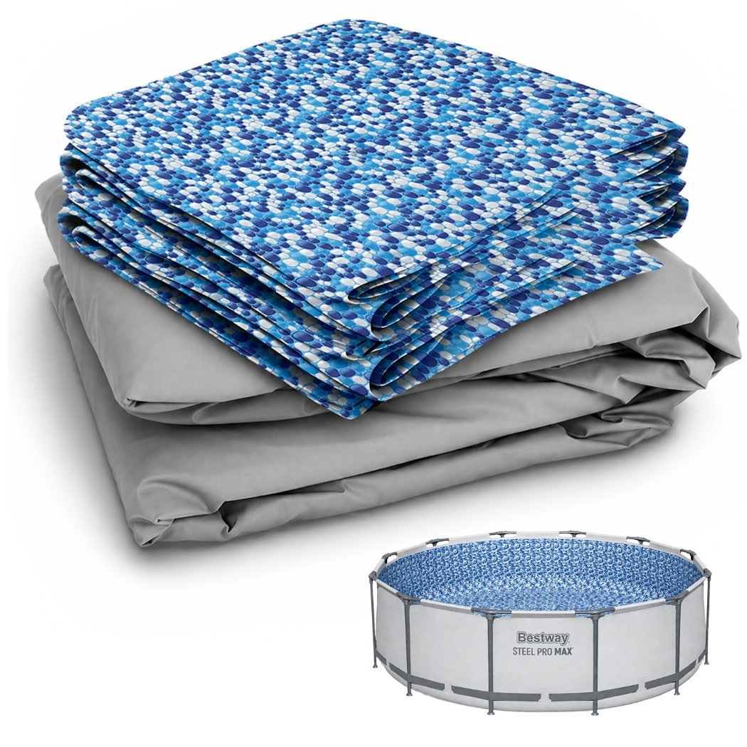 Bestway poszycie basenowe wkład do niecki  steel pro max 5616b szara okrągła
