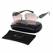 Okulary przeciwsłoneczne - Damskie okulary przeciwsłoneczne REBECCA MOORE Milano z filtrem UV400 STL19E - miniaturka - grafika 1