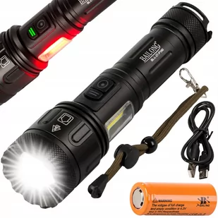 LATARKA TAKTYCZNA BAILONG CREE LED XHP160 COB MOC - Latarki - miniaturka - grafika 1