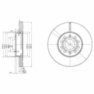 Tarcza hamulcowa DELPHI BG3833C - Tarcze hamulcowe - miniaturka - grafika 1