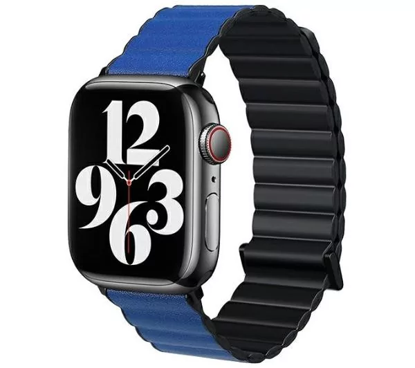 Beline do Apple Watch Magnetic Pro 42/44/45/49mm (czarno-niebieski)